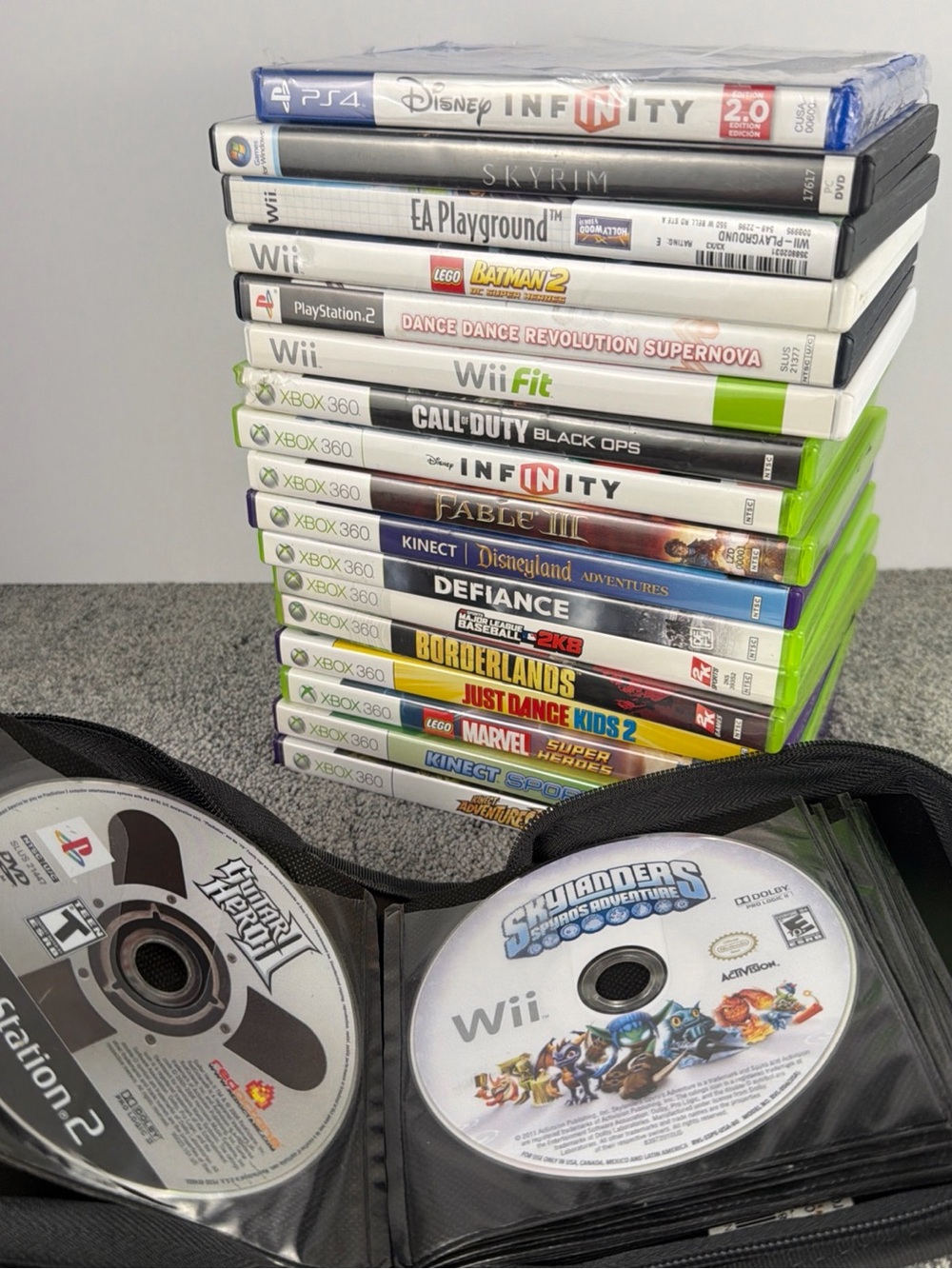 Assorted Video Game Bundle xbox 360 ps2 wii and more